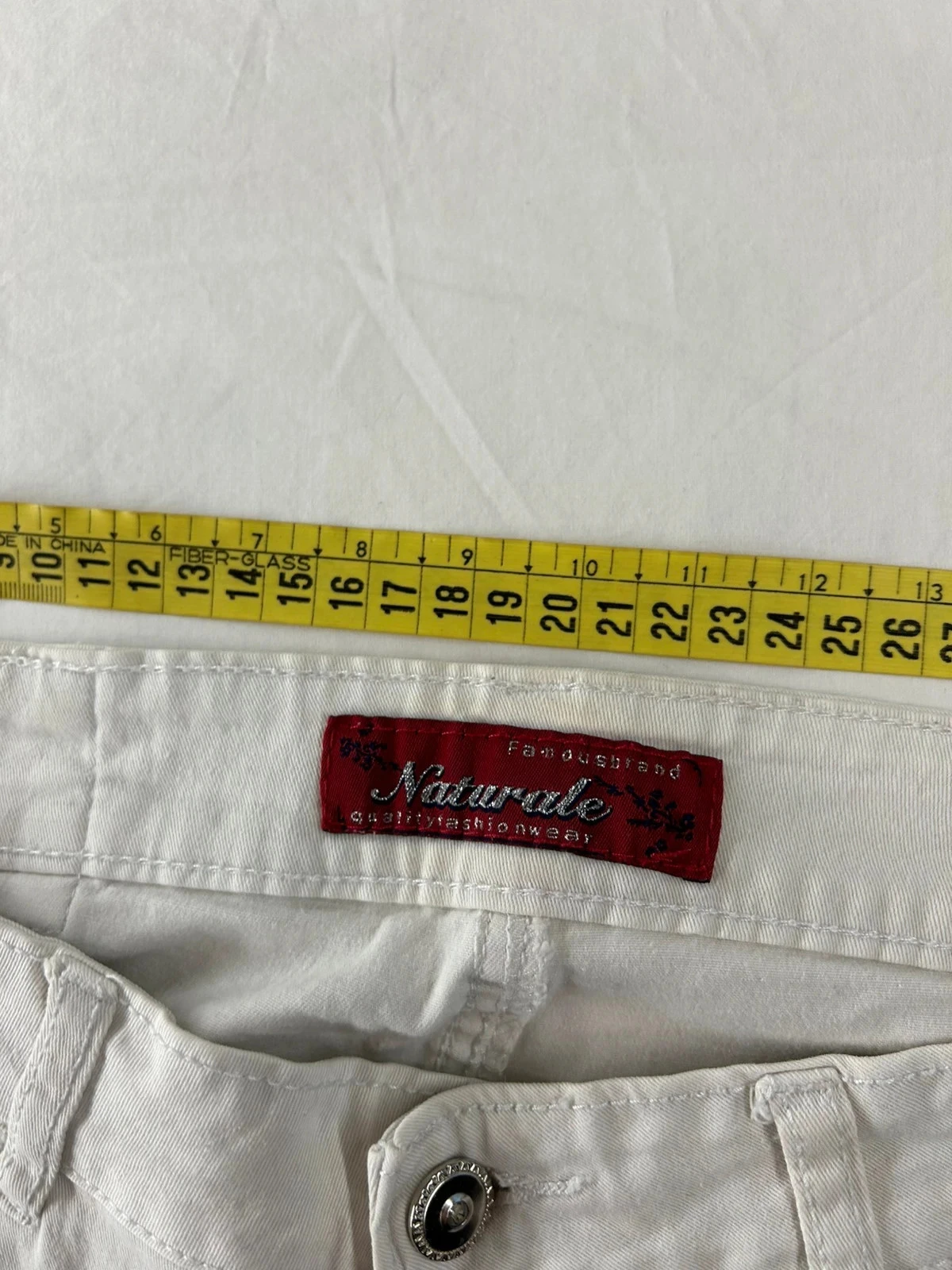 Calça jeans slim branca naturale – photo 8